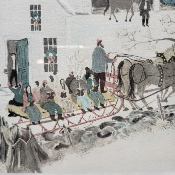 VTG Rare Will Moses Print Winter Signed Numbered 454/500 Limited Edition Art - Picture 16 of 16